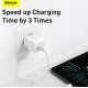 Сетевой адаптер Baseus Super Silicone Quick Charger Type C 30W White