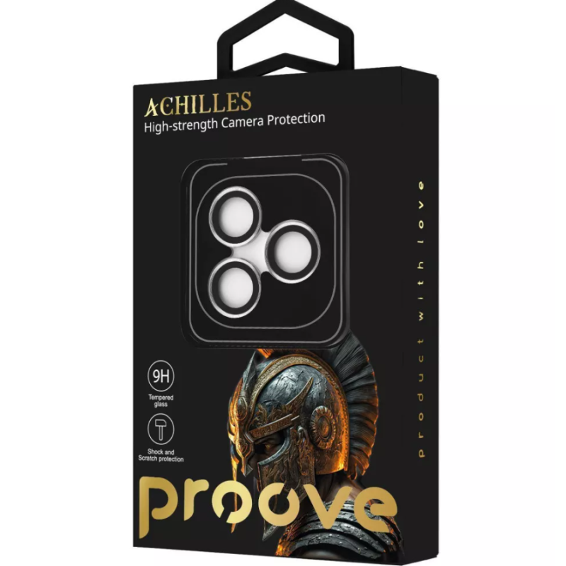 Защитное стекло для камеры Proove Achilles iPhone 17 Pro / 17 Pro Max Silver