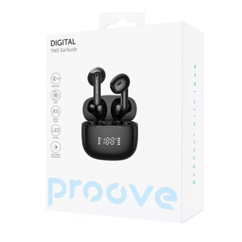 Беспроводные наушники Proove Digital TWS (APP) Black