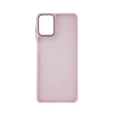 Чехол накладка Matte Corrugated Camera Samsung A07 Розовый