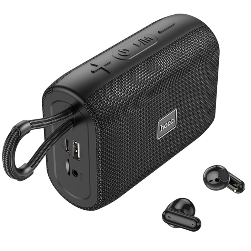 Колонка Портативна Hoco HC15 Poise 2-in-1 sports speaker with BT headset (12,0*8,8*5,0 см) Black