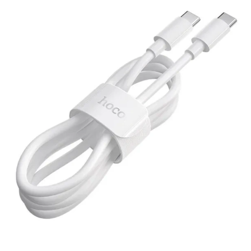 Кабель Type-C to Type-C Hoco X51 100W 1m White