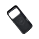 Чехол накладка Rally кожаный MagSafe iPhone 17 Pro чорно-оранжевый