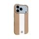 Чехол накладка Rally кожаный MagSafe iPhone 17 Pro Max бежево-белый