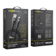 Кабель USB YOKI LED YK-LE17 Lightning 2.4A 1.2m Black