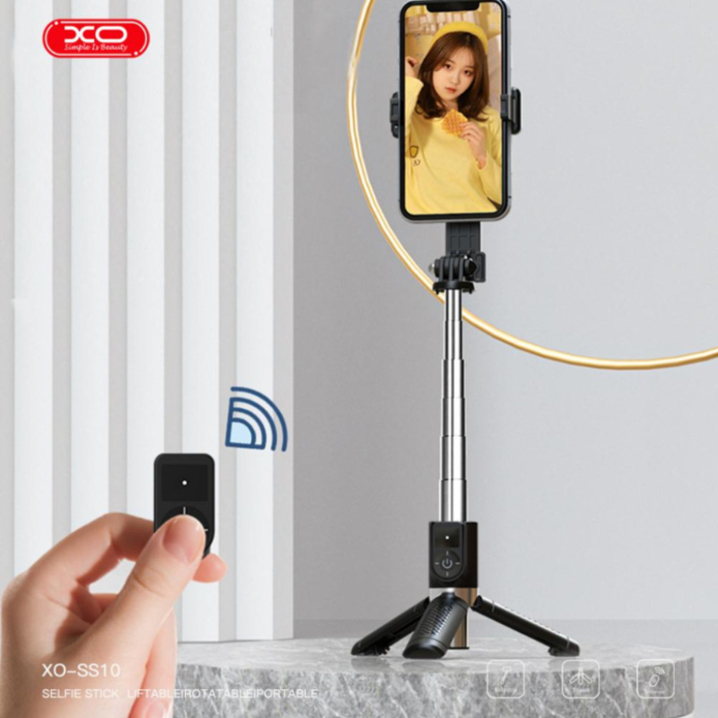 Монопод (трипод) XO SS10 Mini Selfie Stick з дзеркалом 80см Bluetooth
