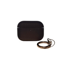 Чехол футляр для наушников AirPods Pro3 Leather Ring Black