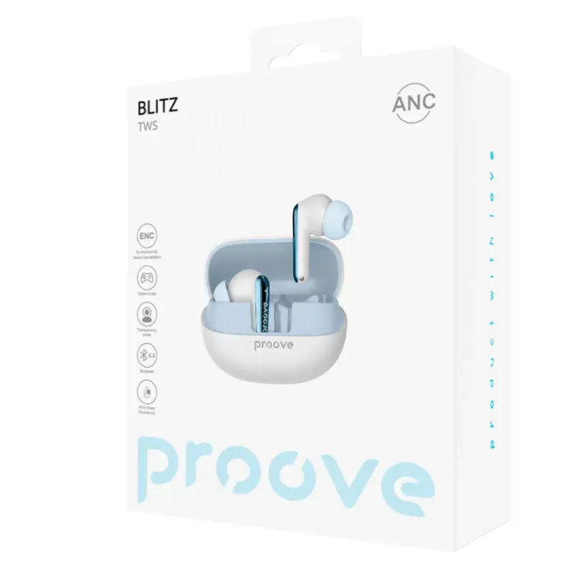 Бездротові навушники Proove Blitz TWS ANC Blue