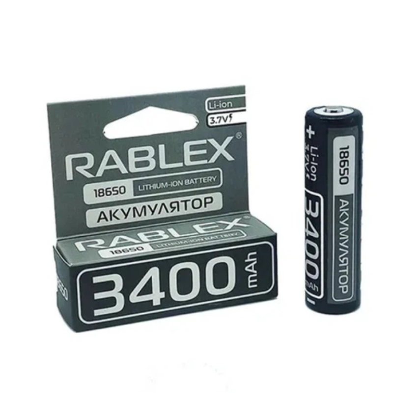Акумулятор Rablex Li-ION 18650 3400mAh 3.7V