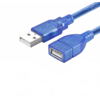 Кабель-подовжувач USB  USB2.0 to AM-AF 3м синій