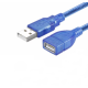 Кабель-удлинитель USB  USB2.0 to AM-AF 3м синий
