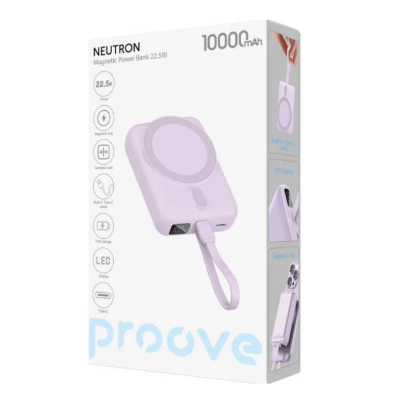Power Bank Proove Neutron 22.5W 10000mAh Purple