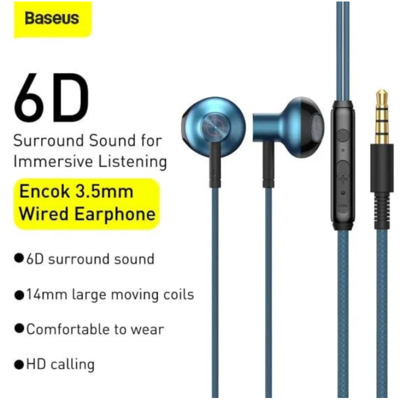 Гарнітура Baseus Encok H19 Blue