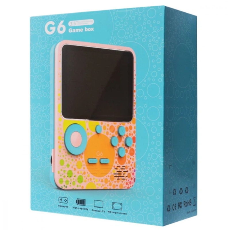 Портативна ігрова консоль G6 3.5 дюйма 6000mAh Pink
