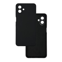 Чехол накладка Silicone Cover Soft Touch ЗК Samsung A07 Черный