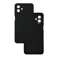 Чехол накладка Silicone Cover Soft Touch ЗК Samsung A07 Черный