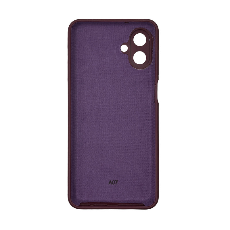 Чохол накладка Silicone Cover Soft Touch ЗК Samsung A07 Бордовий