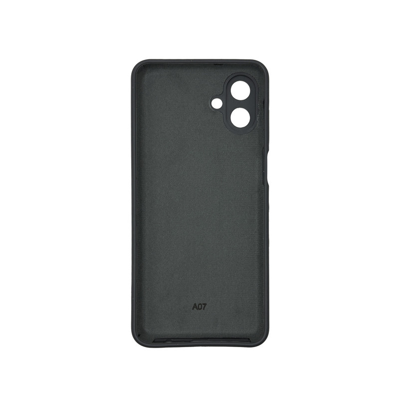 Чохол накладка Silicone Cover Soft Touch ЗК Samsung A07 Темно-сірий