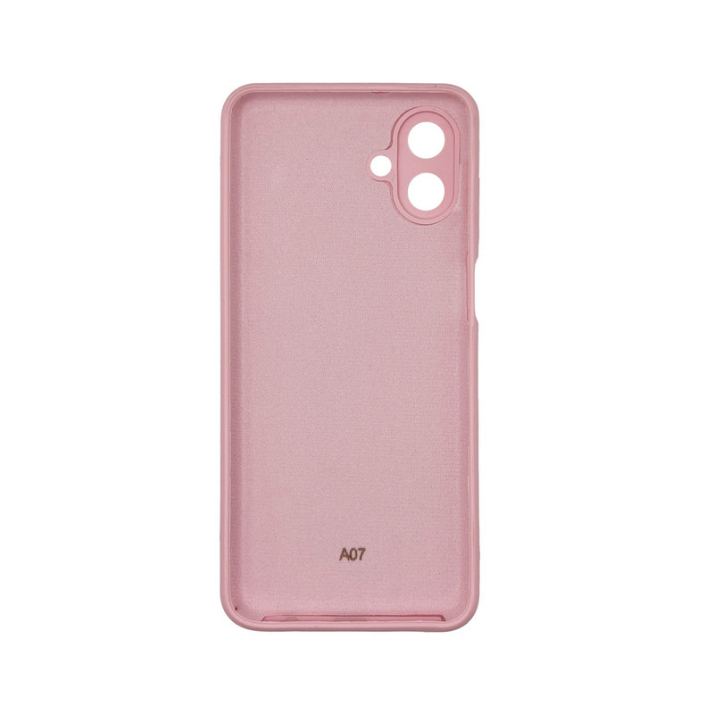 Чохол накладка Silicone Cover Soft Touch ЗК Samsung A07 Рожевий