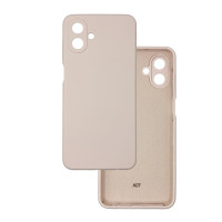 Чехол накладка Silicone Cover Soft Touch ЗК Samsung A07 Пудра