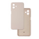 Чехол накладка Silicone Cover Soft Touch ЗК Samsung A07 Пудра