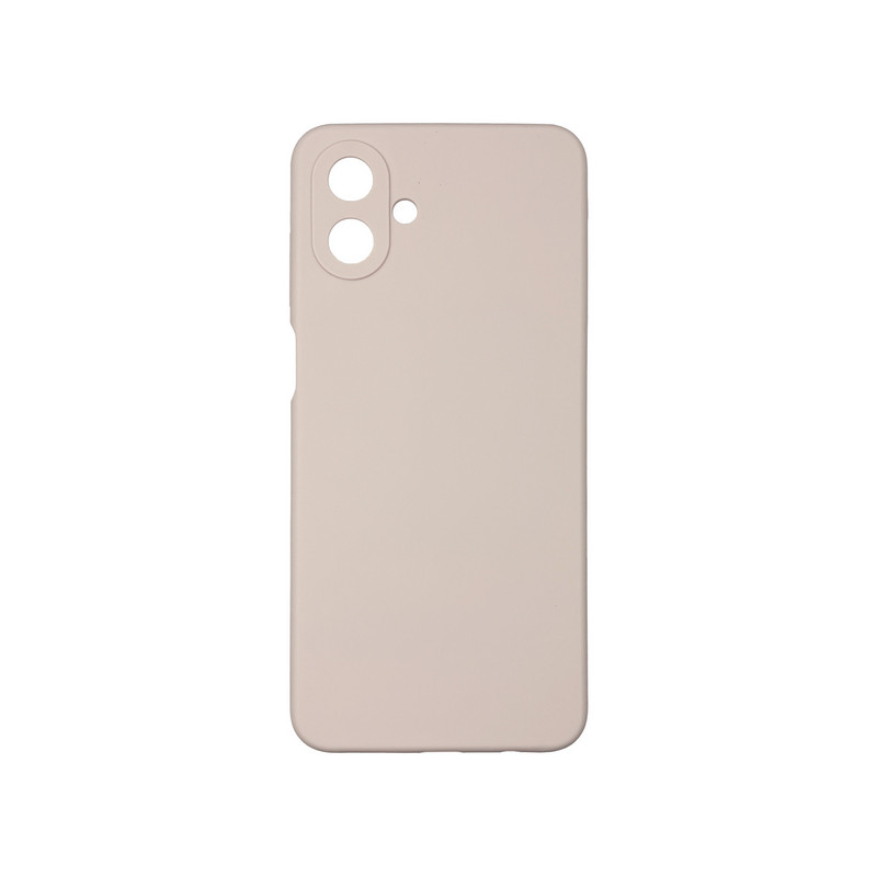 Чехол накладка Silicone Cover Soft Touch ЗК Samsung A07 Пудра