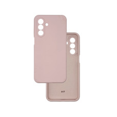 Чехол накладка Silicone Cover Soft Touch ЗК Samsung A17 Пудра