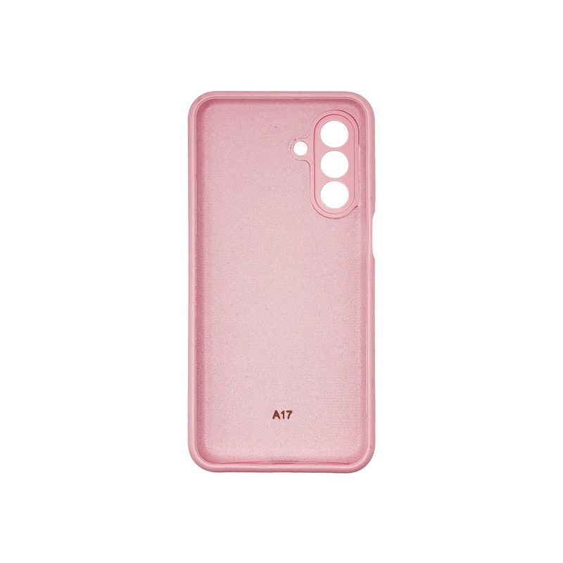 Чехол накладка Silicone Cover Soft Touch ЗК Samsung A17 Розовый