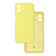 Чехол накладка Silicone Cover Soft Touch ЗК Samsung A07 Желтый