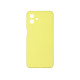 Чехол накладка Silicone Cover Soft Touch ЗК Samsung A07 Желтый