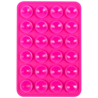 Держатель-присоска для мобильного телефона Sticker Side Silicone (100x64mm) Pink 