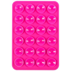 Держатель-присоска для мобильного телефона Sticker Side Silicone (100x64mm) Pink 