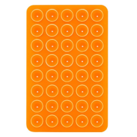 Тримач-присоска для мобільного телефона Sticker Side Silicone (100x64mm) Orange