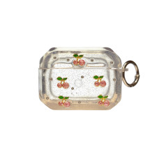 Чехол футляр для наушников AirPods Pro3 Shiny Crystal Pink Cherry