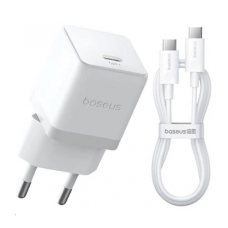 МЗП Baseus Palm Fast Charger Type-C-Type-C 20W (Cable 60W) White