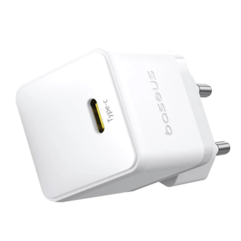 МЗП Baseus Palm Fast Charger Type-C-Type-C 20W (Cable 60W) White