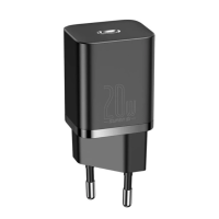 Мережевий адаптер Baseus Super Si Pro Quick Charger Type C 20W Black