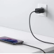 СЗУ Baseus Super Silicone Quick Charger 25W Type-C + With Cable Type-C to Type-C 3A Black