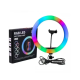 Кольцевая светодиодная Led Лампа RGB MJ26 с зажимом для телефона (26см)