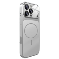 Чохол накладка AG Glass with MagSafe Silver iPhone 17 Pro Max