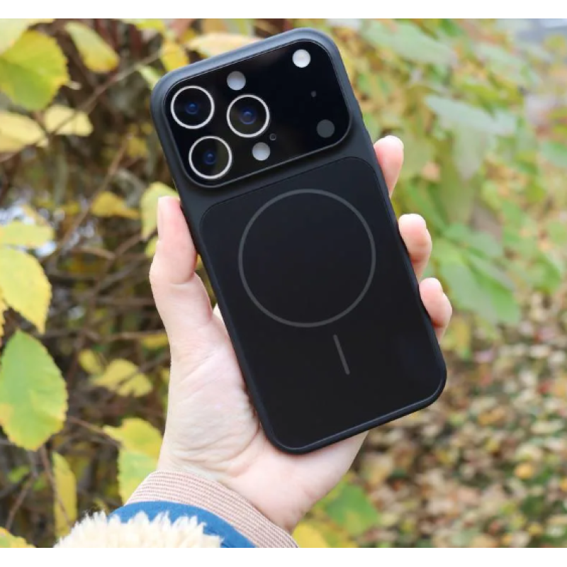 Чохол накладка AG Glass with MagSafe Black iPhone 17 Pro Max