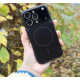 Чехол накладка AG Glass with MagSafe Black iPhone 16 Pro Max