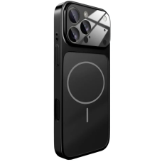 Чехол накладка AG Glass with MagSafe Black iPhone 15 Pro