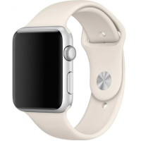 Ремінець Apple Watch silicone 38/40/41 mm Бежевий (Antique white)