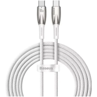 Кабель Type C-Type C Baseus Glimmer Series Fast Charging 100W 1m White