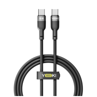 Кабель Type-C to Type-C YOKI SILICONE YK-SI50 60W 1.2m Black