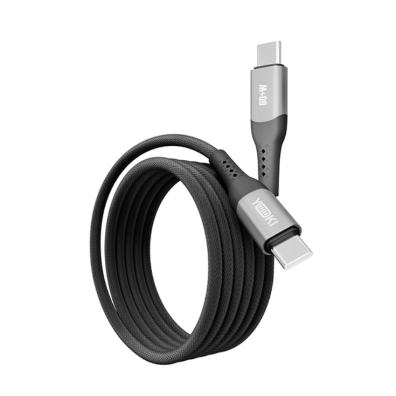 Кабель Type-C to Type-C YOKI SOLID YK-SO15 60W 1.2m Black