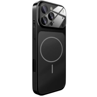 Чохол накладка AG Glass with MagSafe Black iPhone 16 Pro