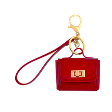 Чехол футляр для наушников AirPods Pro 2 Miniature Leather Handbag Red