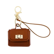 Чехол футляр для наушников AirPods Pro 2 Miniature Leather Handbag Brown